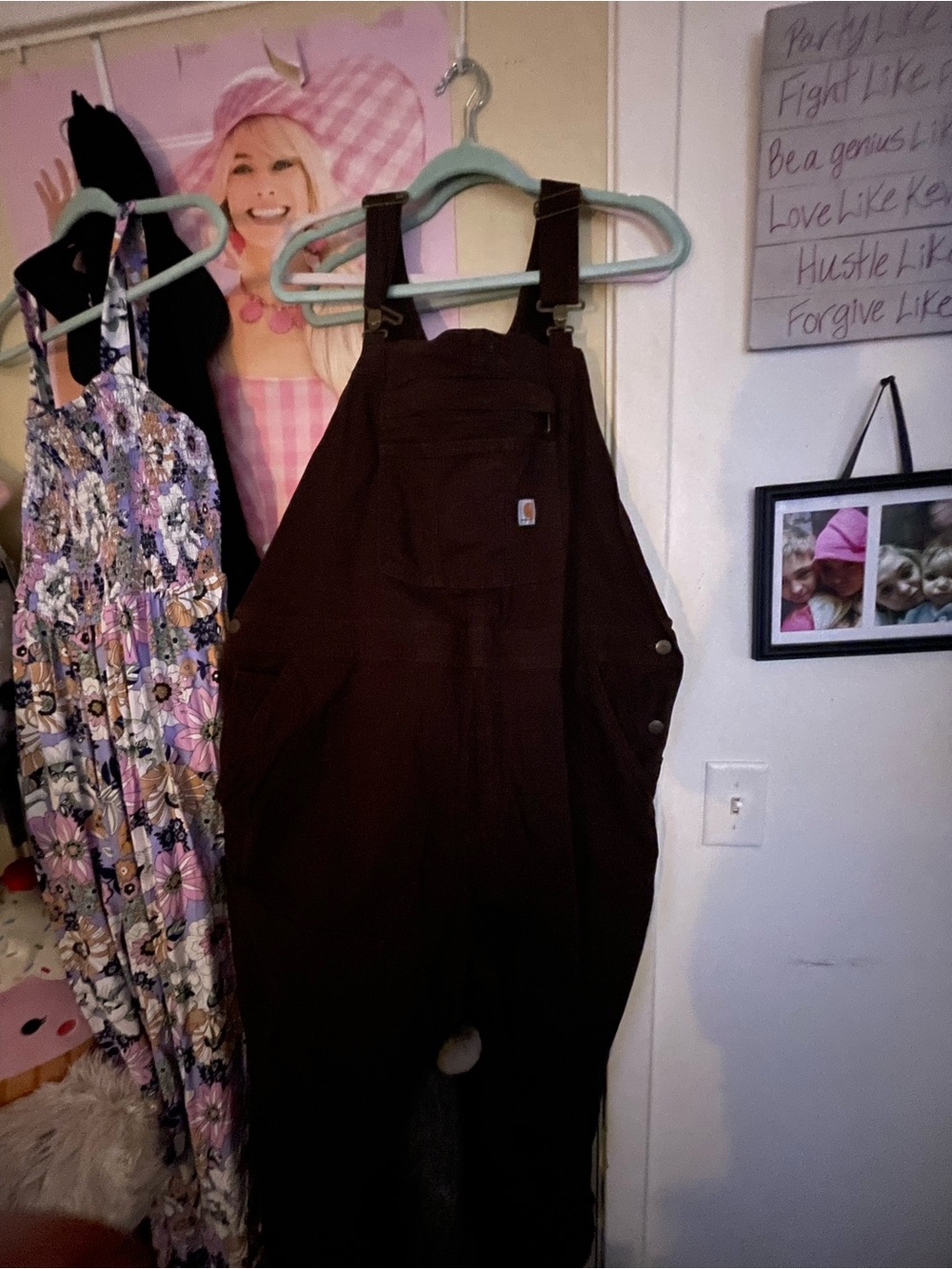 Carhartt Women's Dark Brown Utility Overalls
